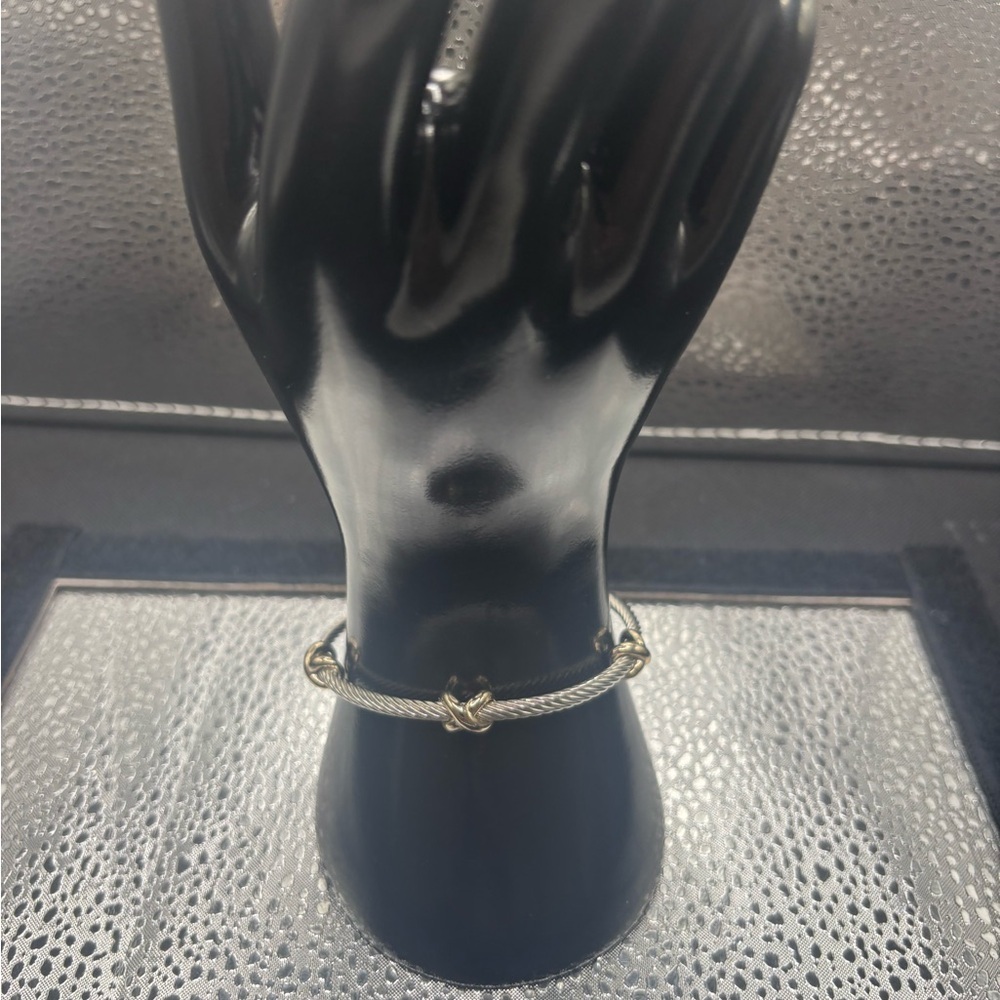 Elegant Silver and Gold Women's Bracelet Adjustable.